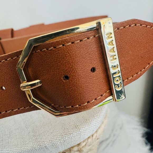 Cole Haan Crystal Wedge Leather Espadrille Strap Sandal, Brown, Size 11, NWOB - Picture 12 of 16